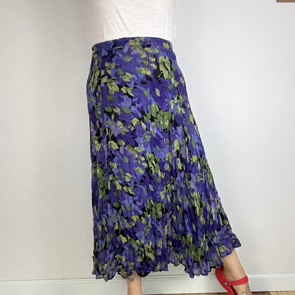 Sarah Arizona reversible printed midi skirt size Small